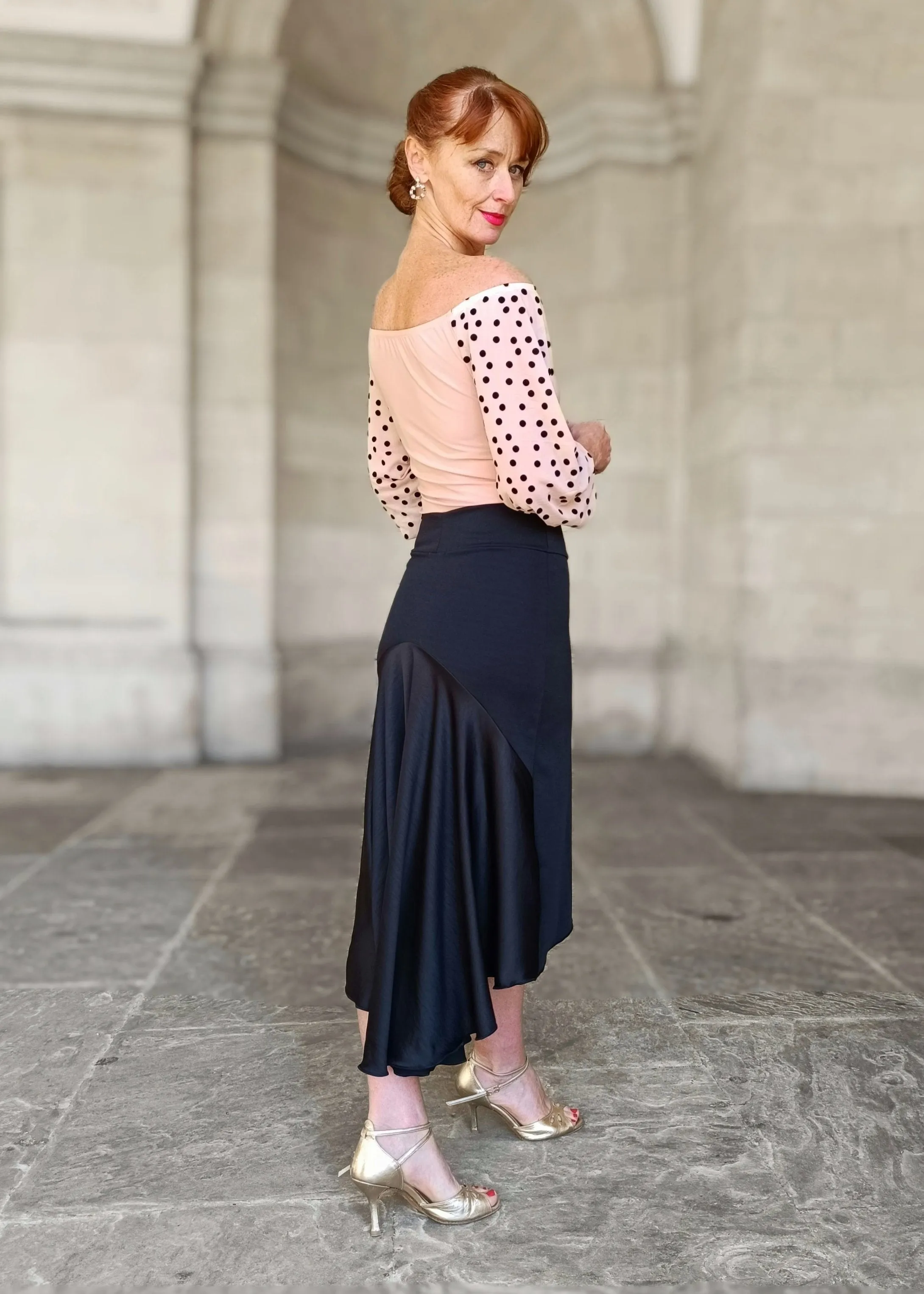 ALLEGRA Tango skirt with satin tail