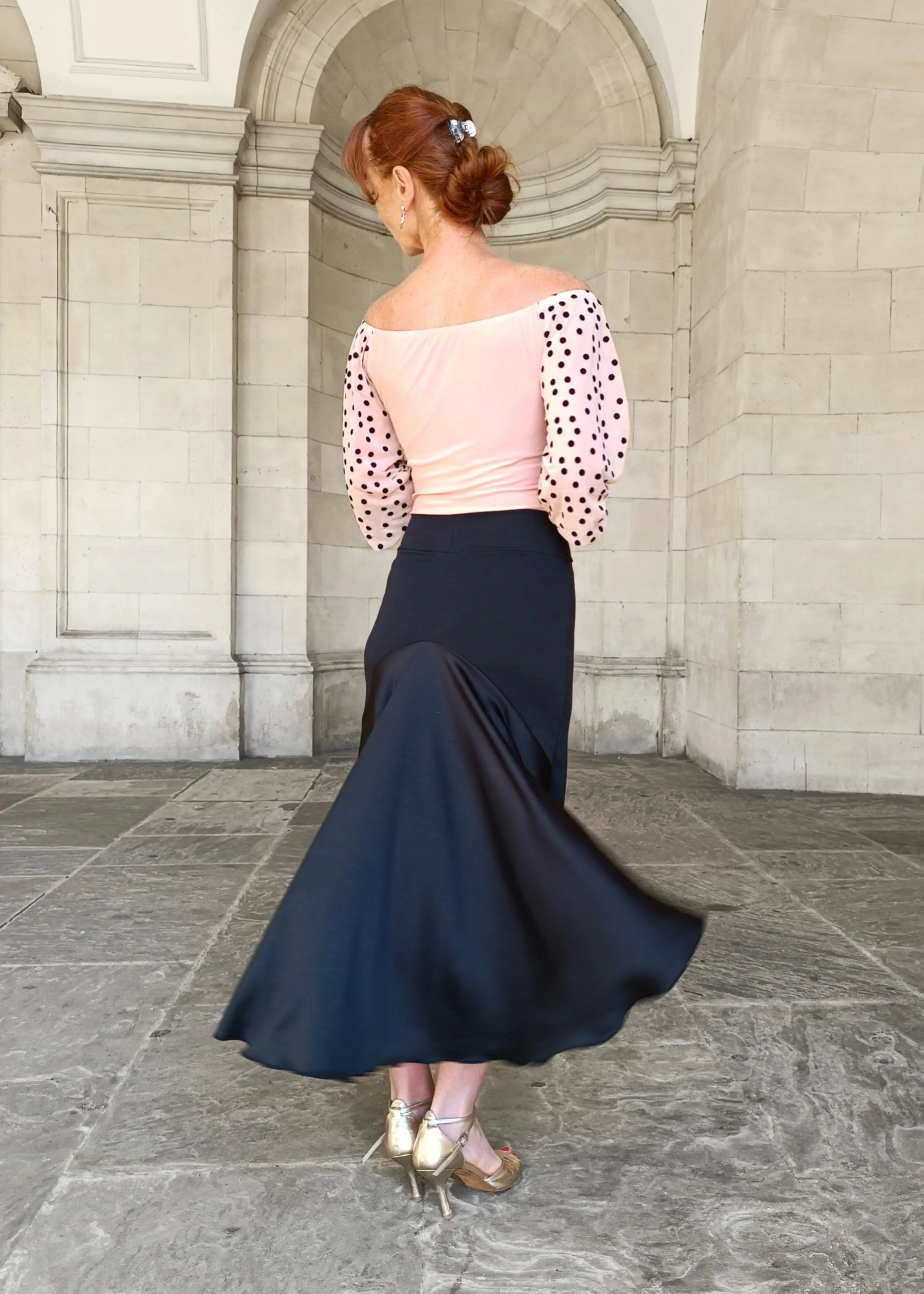 ALLEGRA Tango skirt with satin tail