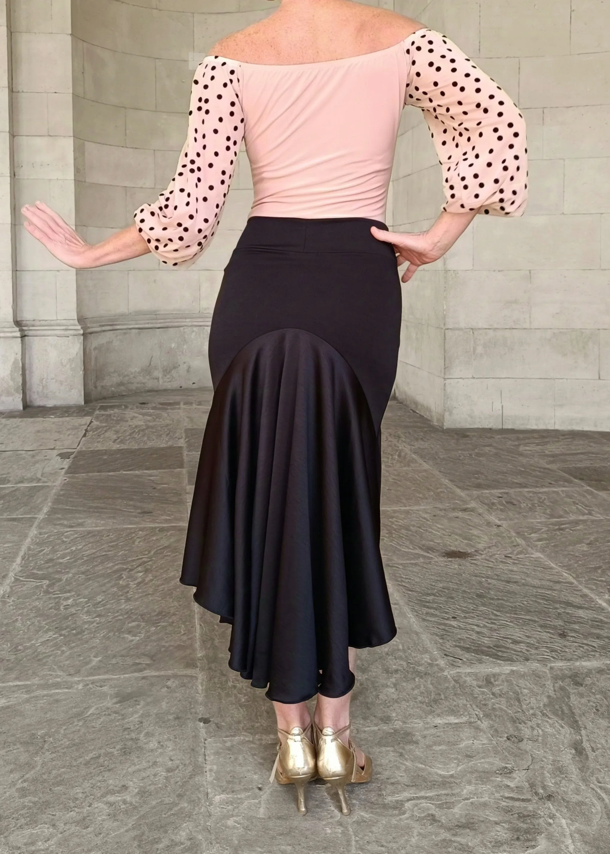 ALLEGRA Tango skirt with satin tail