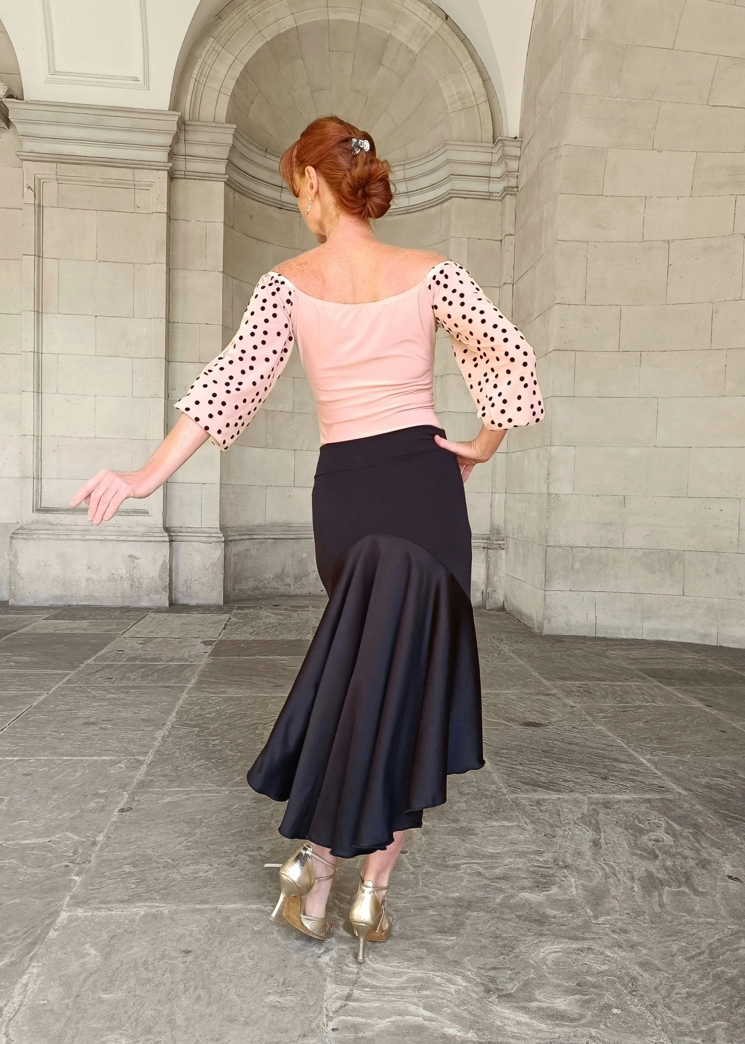 ALLEGRA Tango skirt with satin tail