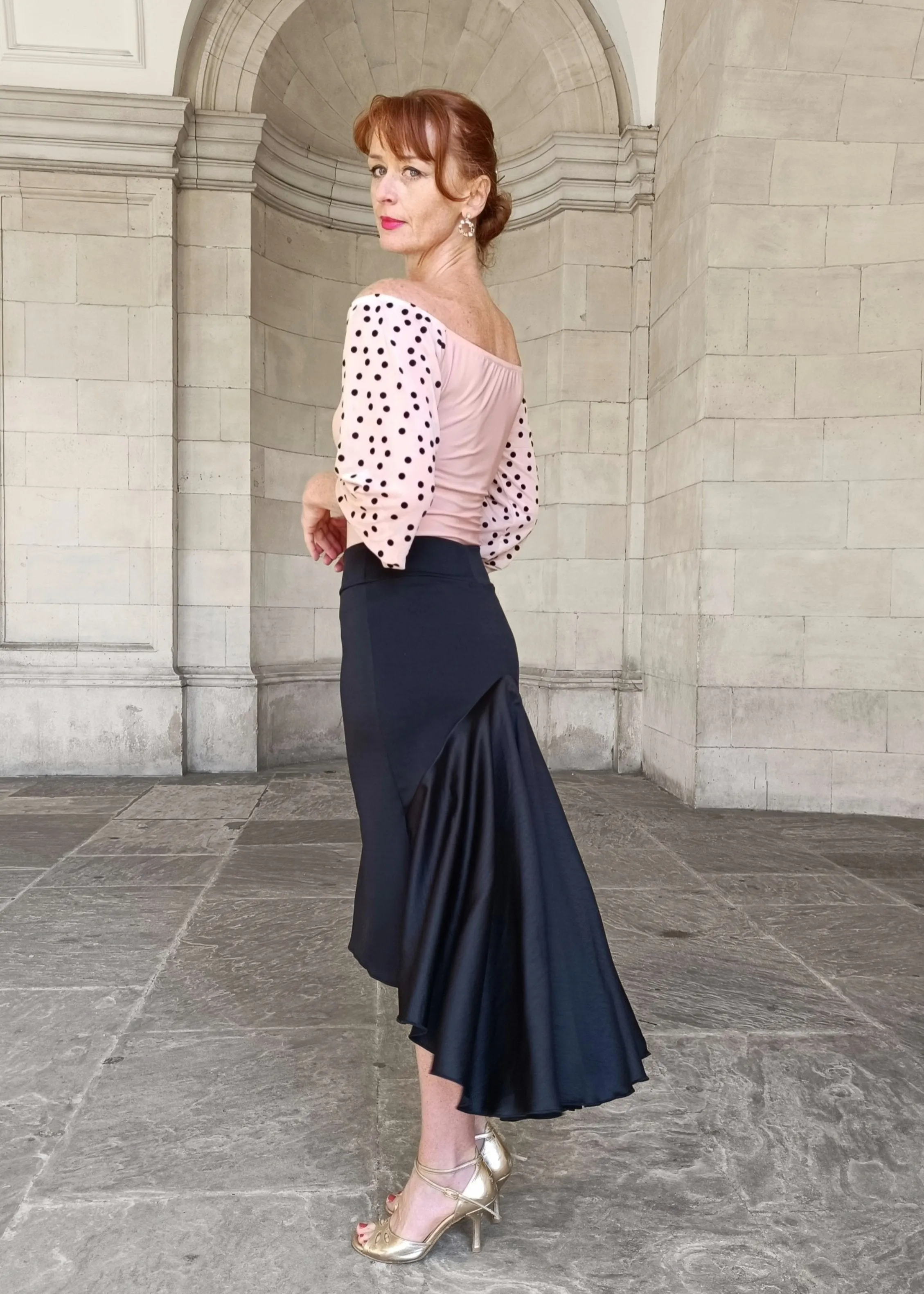 ALLEGRA Tango skirt with satin tail