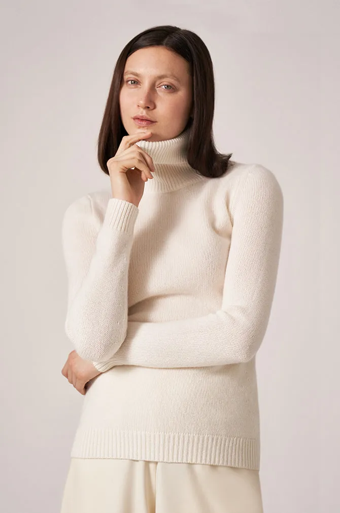 CASHMERE FOLDOVER TURTLENECK