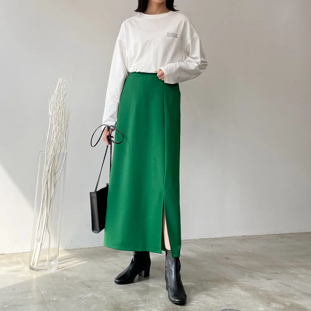 Deep Thanks | Colour Straight Skirt