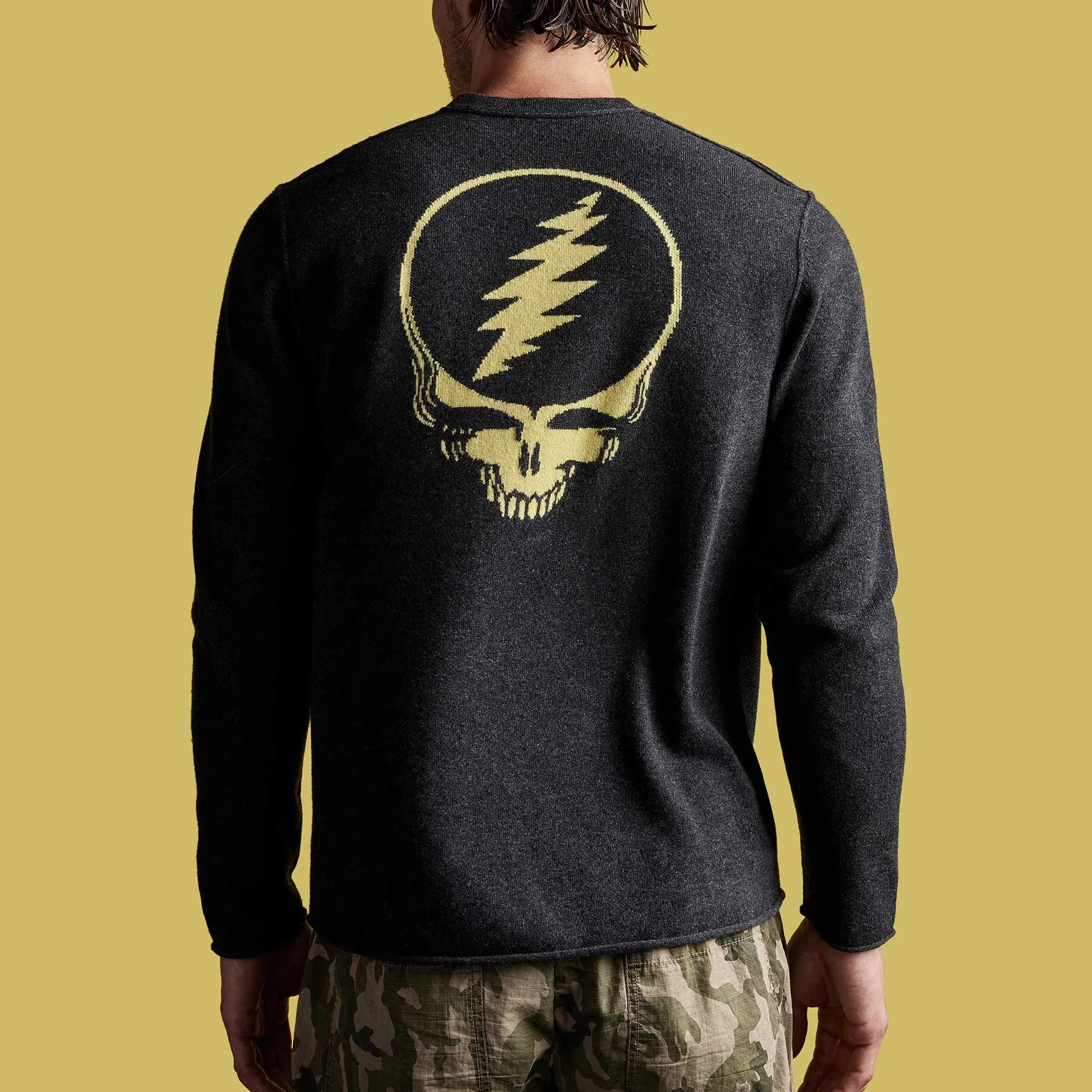 Grateful Dead Recycled Cashmere Sweater - Anthracite