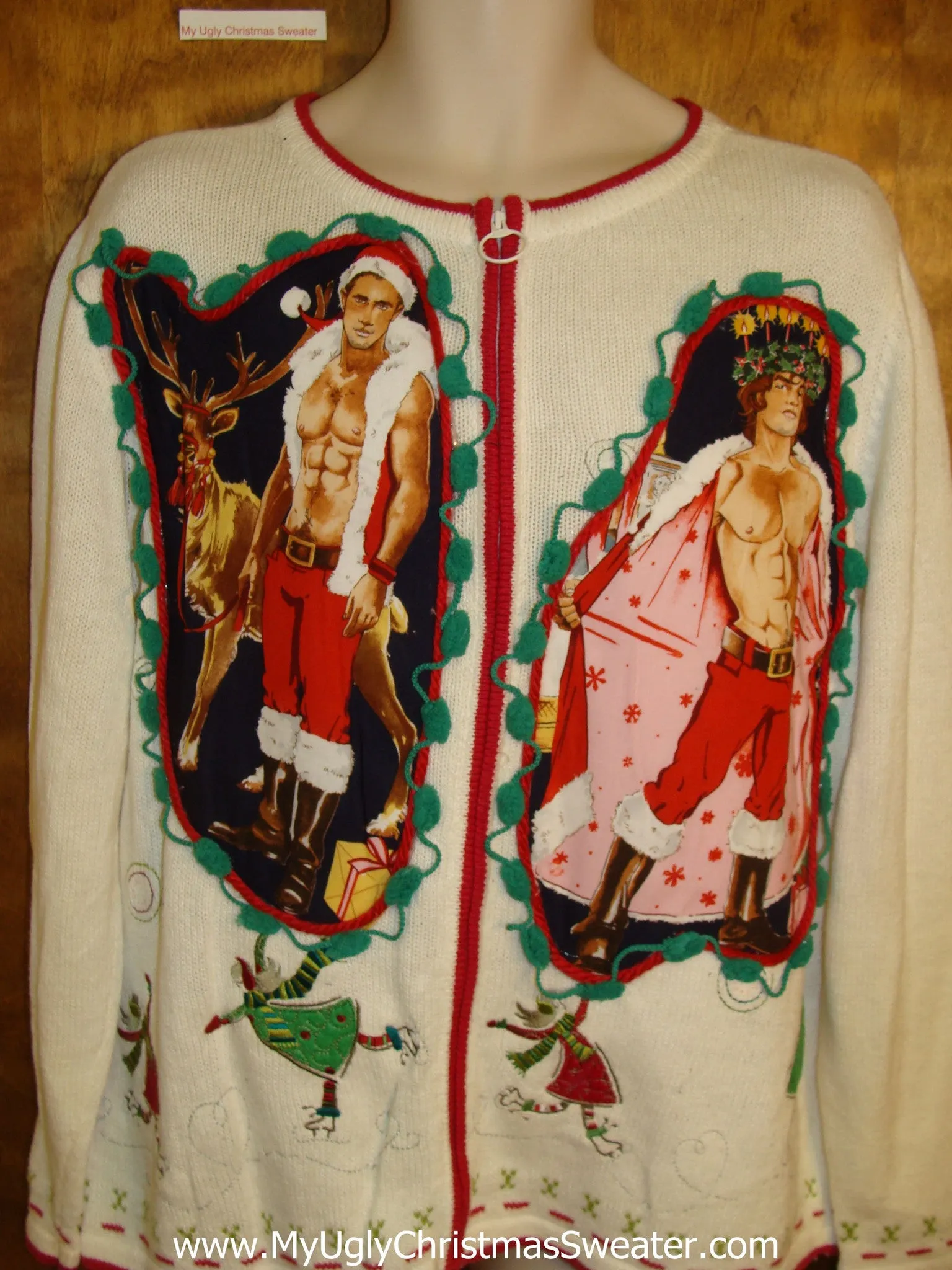 Hottie Guy Ugly Christmas Sweater