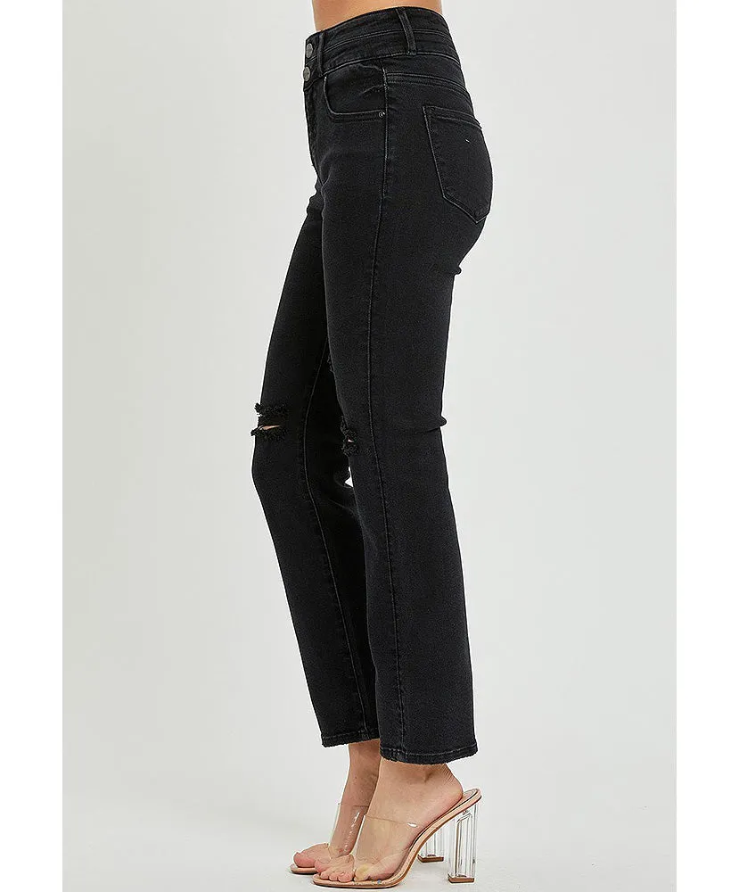 Jess High Rise Slim Straight Jeans