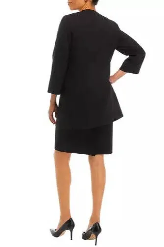 Le Suit Bi-Stretch Topper and Sheath Dress Set