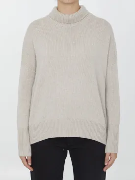 Lisa Yang Heidi Sweater In Sand Beige