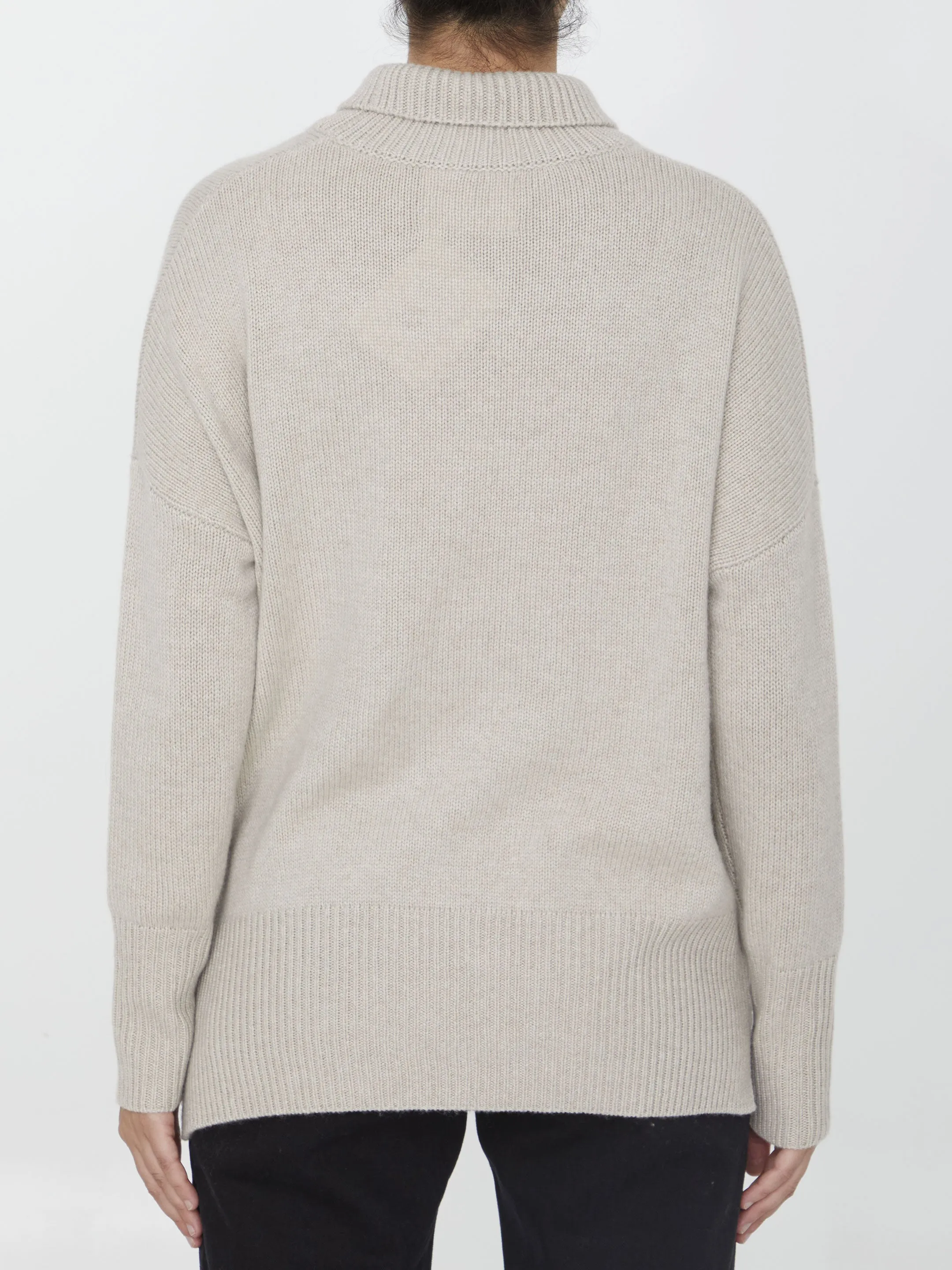 Lisa Yang Heidi Sweater In Sand Beige