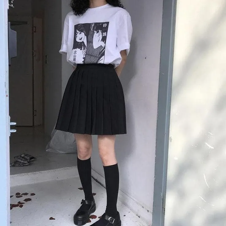 Simple Pleated School Girl Skirt (XS to 5XL!)