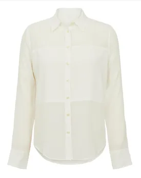 Spanx Silk Button Down True Ivory