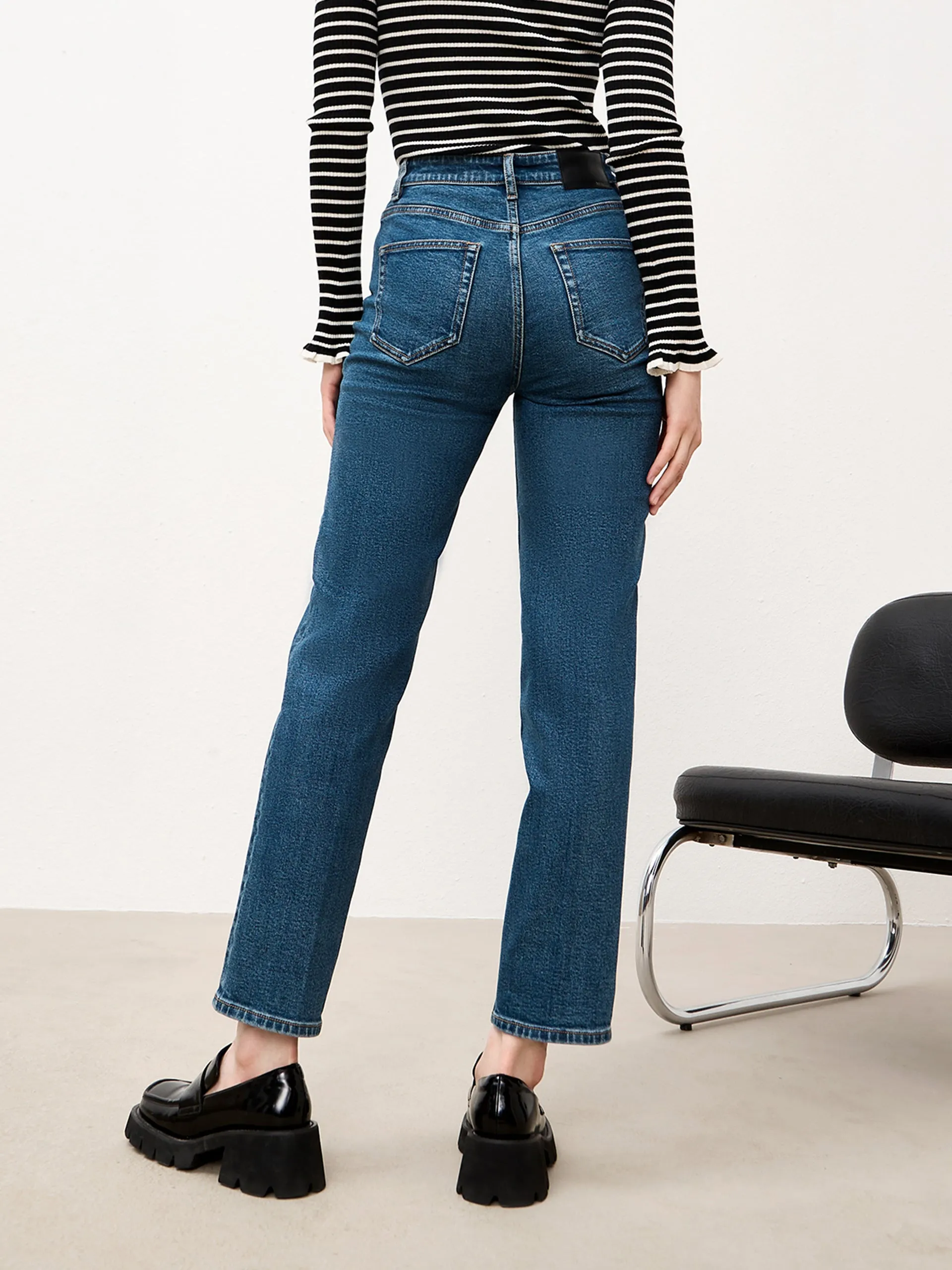 Straight High Waist Jeans