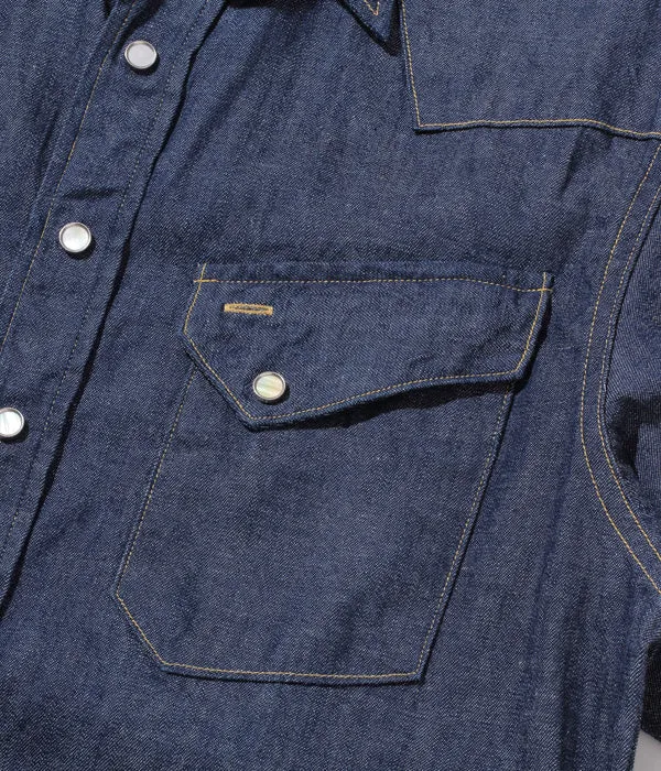 Sugarcane Western Cut Denim Workshirt