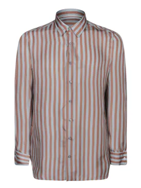 Ted striped light blue/brown shirt