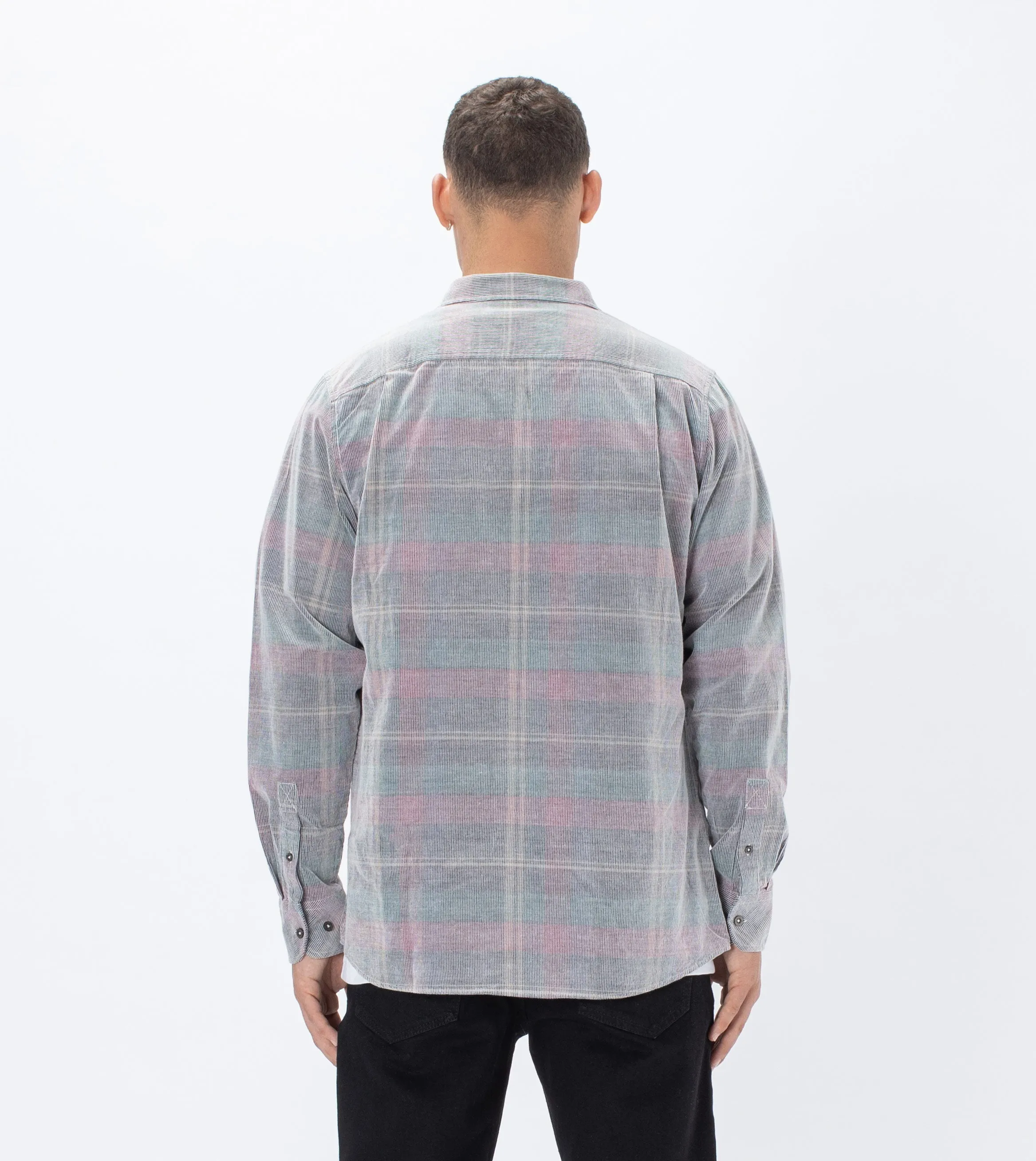 Work Cord LS Shirt Boysenberry/Black