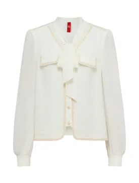 YAYING Chanel-Style V-Neck Shirt